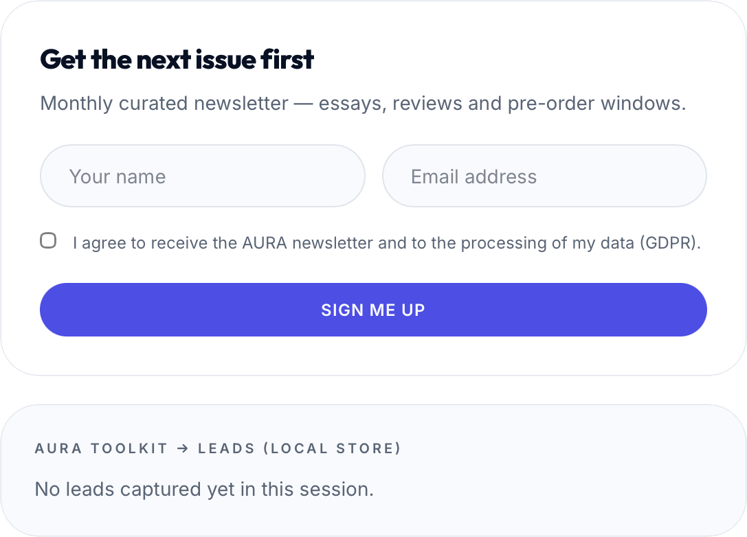 Capture subscribers, sync to your ESP.